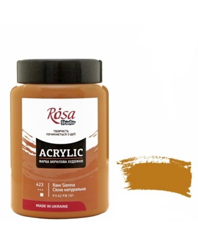 Akril boya Rosa Studio 423, siyena təbii, 400 ml