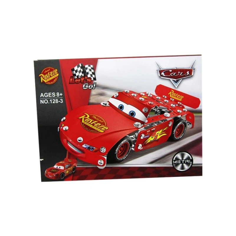 Металлический конструктор Lightning McQueen No.128-3, 8+ лет, металл Металлический конструктор Lightning McQueen No.128-3, 8+ лет, металл