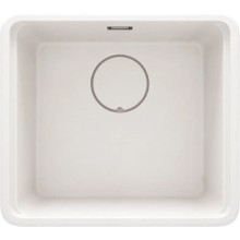 Mətbəx çanağı Deante Momi ZKMA10A, qranit, ağ, 45x50 sm