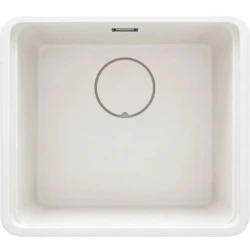 Кухонная мойка Deante Momi ZKMA10A, гранит, белый, 45x50 см