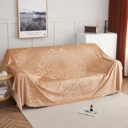 Накидка на диван ZZ-ZZ-0194, 180x220 см, бежевая