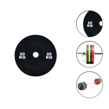 Disk Ironflex 1573/1 20 kq, dəmir/PVC, dəliyin diametri 50 mm, qara