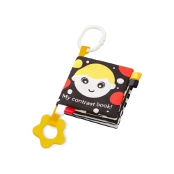 Игрушка-подвеска Babyono Contrast Book, пластик/полиэстер, 12х12х2 см