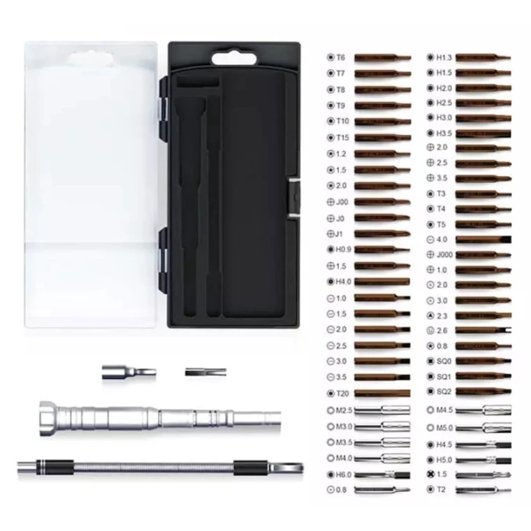 Набор бит с отверткой Jakemy JM-8166 61 в 1-ом, черный