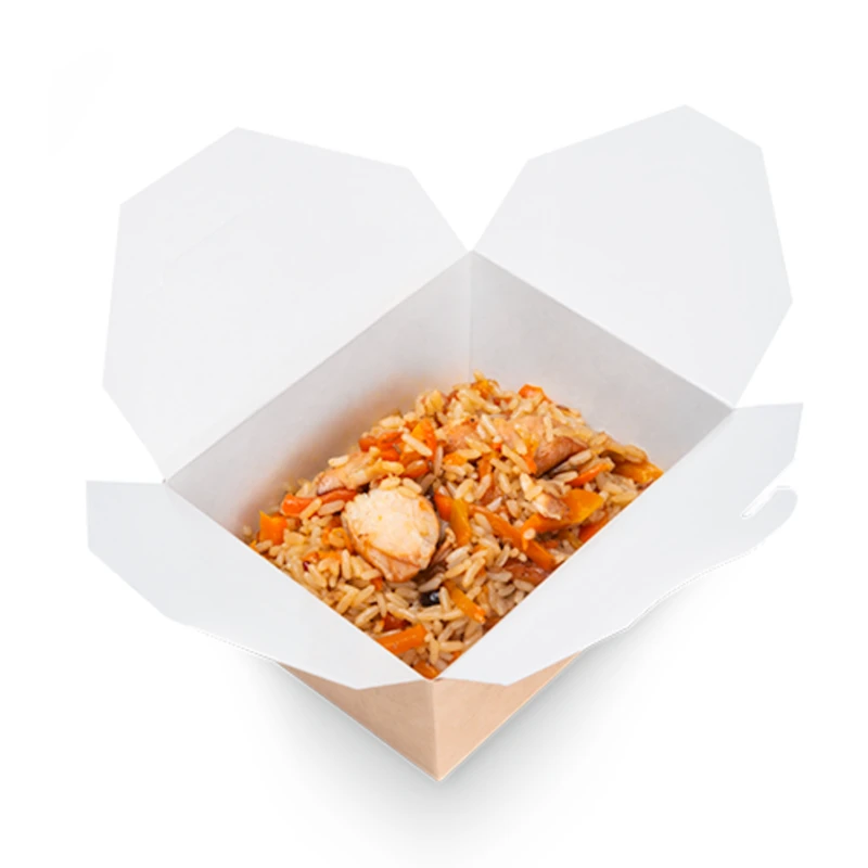 Fast food üçün qutular Loyal-9123198763, 100 əd, qəhvəyi