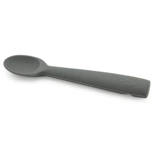 Ложка Babyjem, 12 см, силикон, 6+ мес, серая