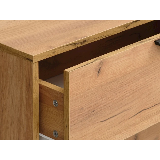 Комод JYSK Jenslev, 139x89x36 см, 8 ящиков, коричневый Комод JYSK Jenslev, 139x89x36 см, 8 ящиков, коричневый