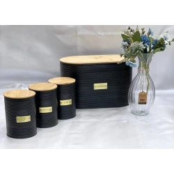 Хлебница + набор емкостей для хранения специй Sahara SHA-00004535, черный, 40x26/15х12 см Хлебница + набор емкостей для хранения специй Sahara SHA-00004535, черный, 40x26/15х12 см