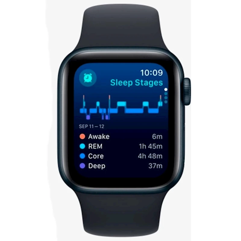 Умные часы Apple Watch SE 2 44 mm Midnight sport band, (MRE93QI/A)