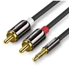 Кабель Ugreen AV116 Mini Jack 3.5mm to 2x RCA, 1.5 м