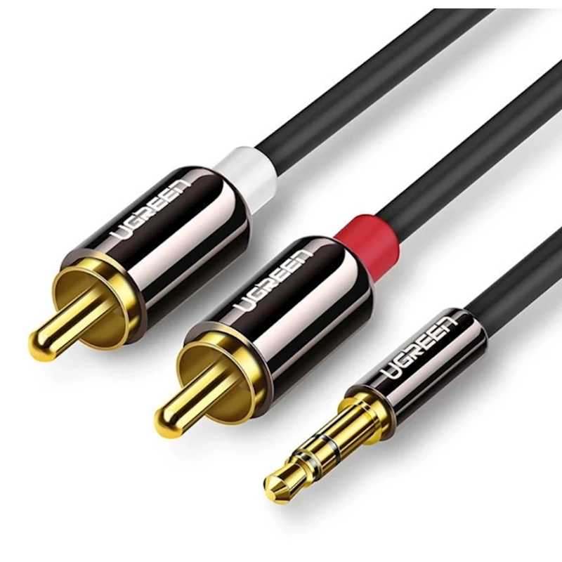 Кабель Ugreen AV116 Mini Jack 3.5mm to 2x RCA, 1.5 м