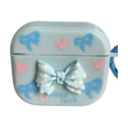 Чехол для наушников Airpods 3 Alo Aks, c бантиком