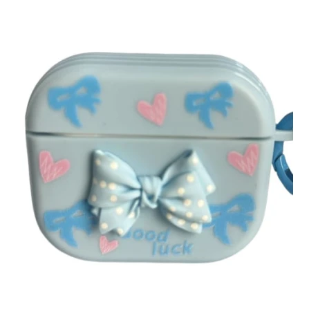 Чехол для наушников Airpods 3 Alo Aks, c бантиком