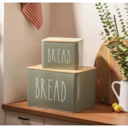 Çörək saxlama qabı dəsti, 2 əd, yaşıl Çörək saxlama qabı dəsti, 2 əd, yaşıl