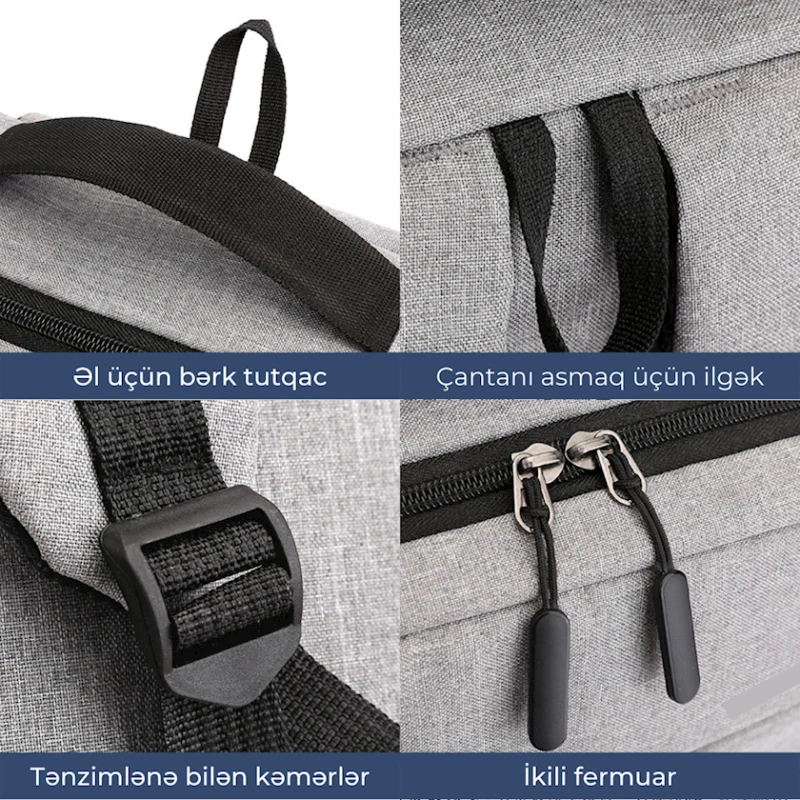 Bel çantası noutbuk üçün ss297 Grey