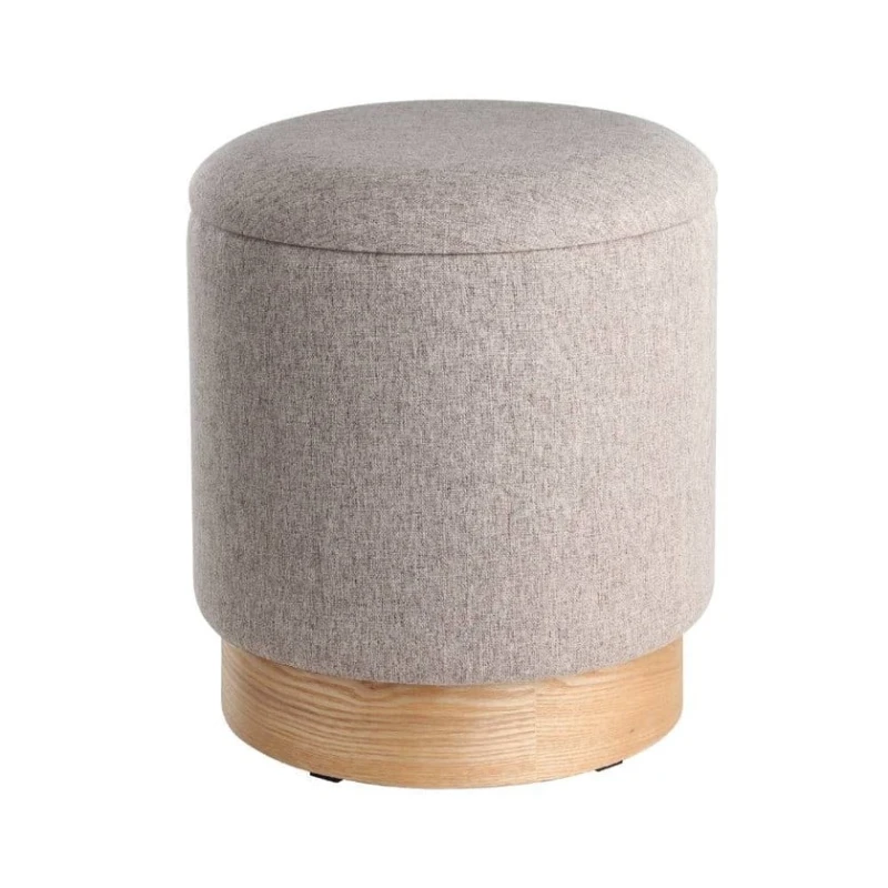 Пуфик 84, ткань, бежевый, 40x35x35 см Пуфик 84, ткань, бежевый, 40x35x35 см