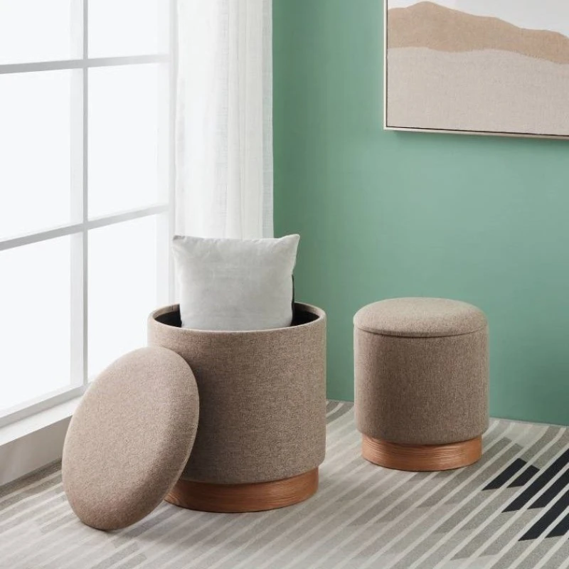 Пуфик 84, ткань, бежевый, 40x35x35 см Пуфик 84, ткань, бежевый, 40x35x35 см