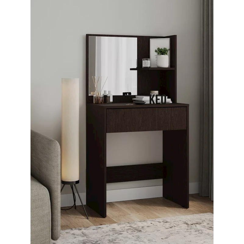 Kosmetika masası 130x40x65 sm, LDSP, venge