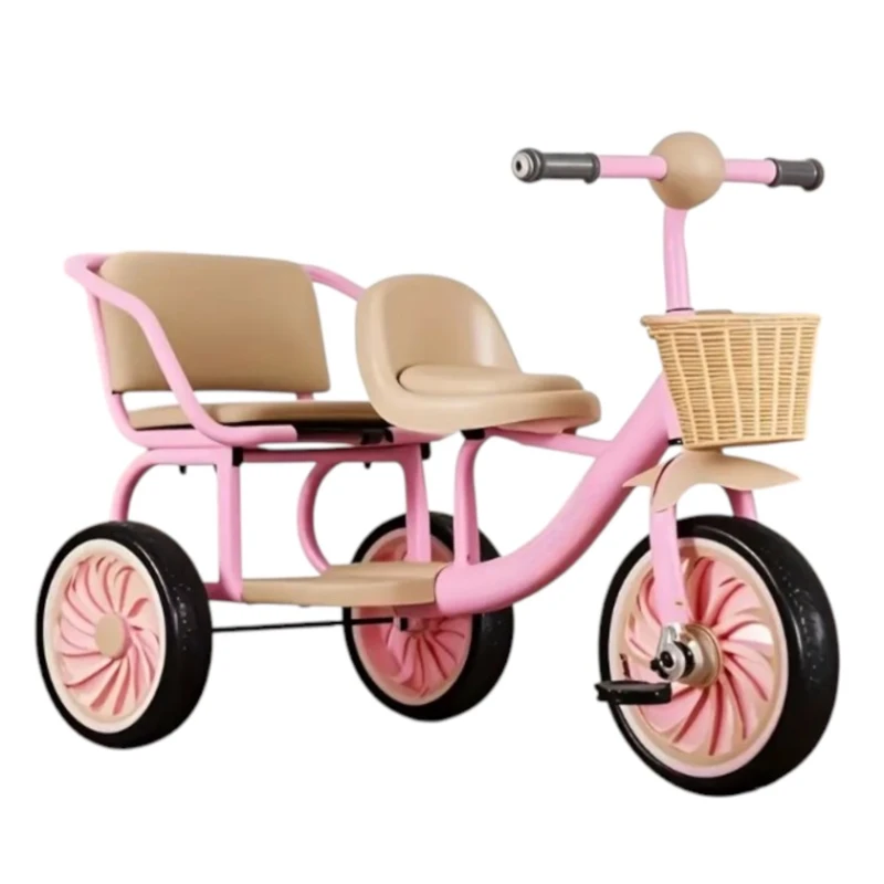 Uşaqlar üçün üçtəkərli velosiped KQ-A8_RB_210967, çəhrayı