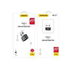Адаптер DUDAO L16AC USB to Type-C, Черный