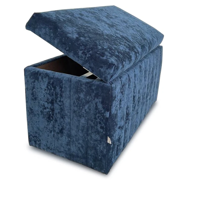 Пуфик 43, ткань, голубой, 40x35x80 см Пуфик 43, ткань, голубой, 40x35x80 см