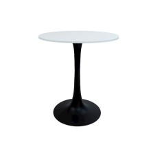Masa Del Groups 295, MDF/metal, ağ/qara, 70x70x73 sm
