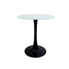 Masa Del Groups 295, MDF/metal, ağ/qara, 70x70x73 sm