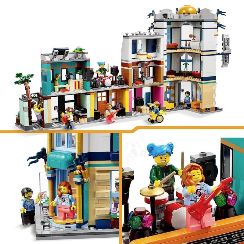 Конструктор LEGO Main Street 31141, 9+ лет, 1459 элементов