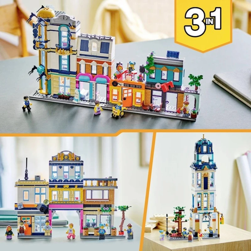 Конструктор LEGO Main Street 31141, 9+ лет, 1459 элементов