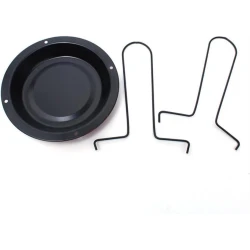 Складная вертикальная подставка для запекания курицы из нержавеющей стали с поддоном