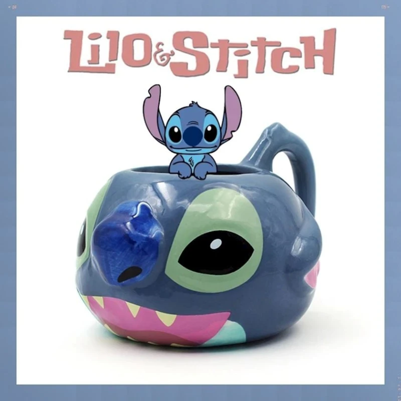 Чашка 3D Stitch, керамика, синяя, 350 мл Чашка 3D Stitch, керамика, синяя, 350 мл