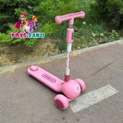 Детский самокат M5299, розовый