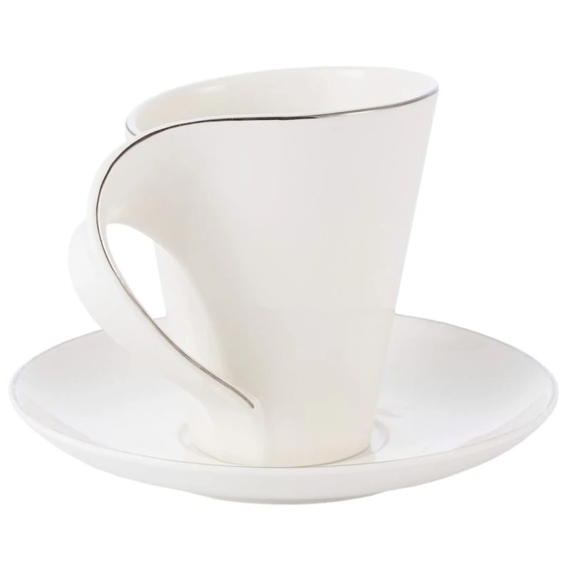 Çay cütü Gipfel Astoria 51889, farfor, ağ, 320 ml