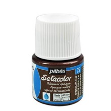 Zərli boya Pebeo parça üçün Setacolor Shimmer Opaque chocolate chip 45 ml, qəhvəyi