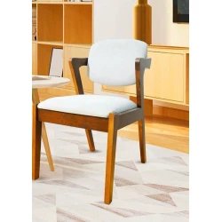 Стул Stil Mebel SRY-500, дерево/ткань, бело-коричневый Стул Stil Mebel SRY-500, дерево/ткань, бело-коричневый