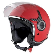 Motosiklet dəbilqəsi Vespa VJ, qarışıq, qırmızı, ölçü M