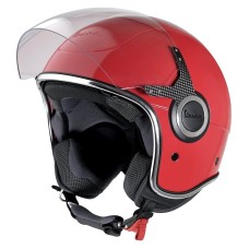 Motosiklet dəbilqəsi Vespa VJ, qarışıq, qırmızı, ölçü M