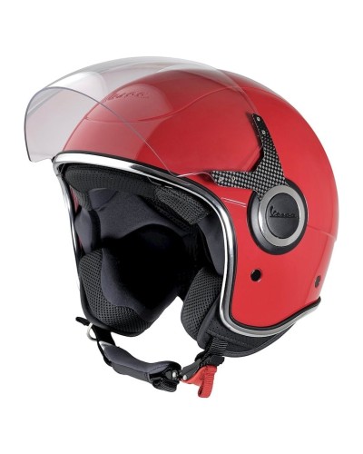 Motosiklet dəbilqəsi Vespa VJ, qarışıq, qırmızı, ölçü M