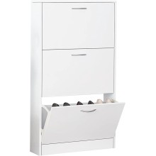 Ayaqqabı üçün tumba Art Mebel, LDSP, ağ, 30х70х110 sm