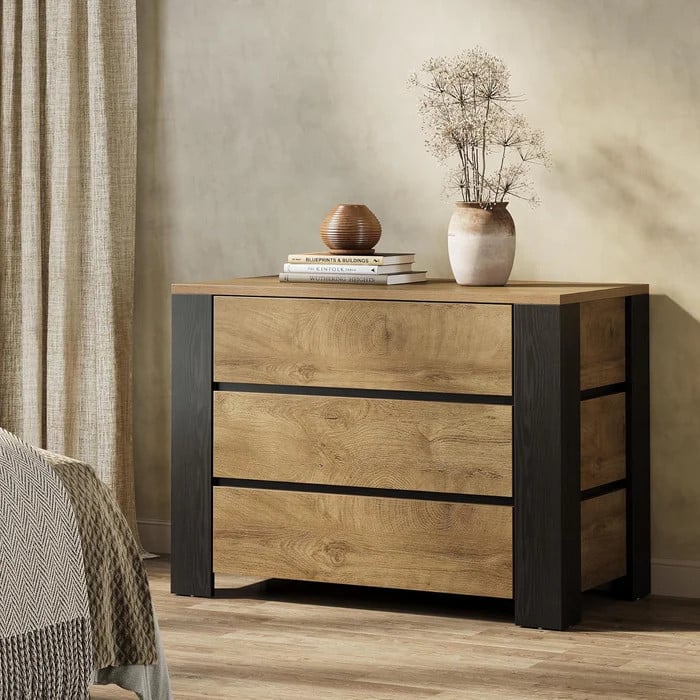 Tumba dəsti ZARR239, laminat, qəhvəyi/qara, 2 əd Tumba dəsti ZARR239, laminat, qəhvəyi/qara, 2 əd