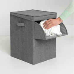 Корзина для белья Brabantia Stackable Laundry Box Pepper Black, 35 л Корзина для белья Brabantia Stackable Laundry Box Pepper Black, 35 л