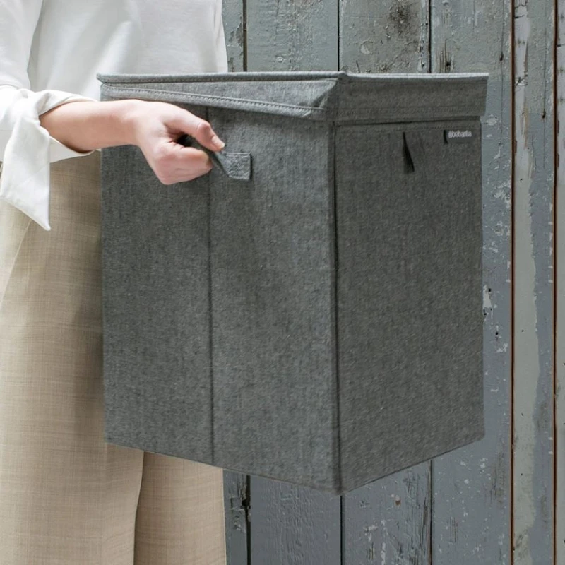 Корзина для белья Brabantia Stackable Laundry Box Pepper Black, 35 л