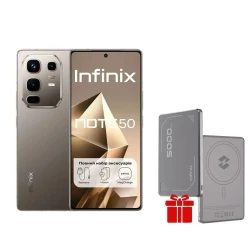 Smartfon Infinix Note 50 8GB/256GB NFC Grey + Hədiyyə Xarici akkumulyator Infinix XP06