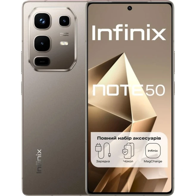 Смартфон Infinix Note 50 8GB/256GB NFC Grey + Подарок Внешний аккумулятор Infinix XP06 Смартфон Infinix Note 50 8GB/256GB NFC Grey + Подарок Внешний аккумулятор Infinix XP06