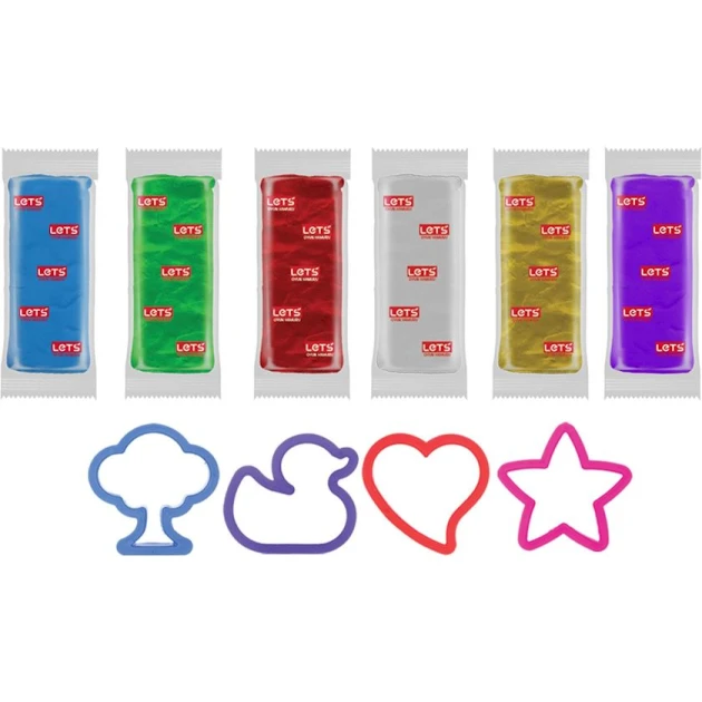 Тесто для лепки Lets L8700, 6 цветов Тесто для лепки Lets L8700, 6 цветов