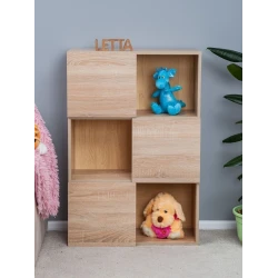 Стеллаж Letta, бежевый, ЛДСП, 106x71x29 см