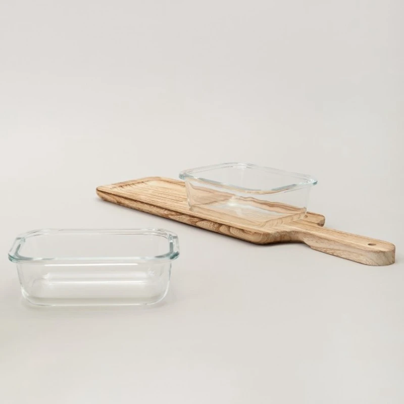 Менажница Lefard, дерево/стекло, прозрачная/коричневая, 370 мл