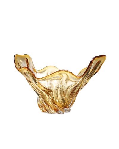 Dekorativ qab Eichholtz Ace, 42x27x25 sm, şüşə, sarı
