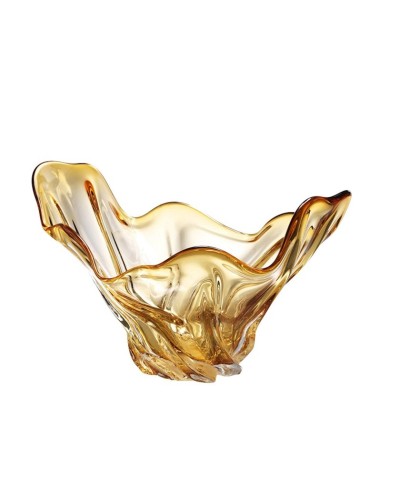 Dekorativ qab Eichholtz Ace, 42x27x25 sm, şüşə, sarı