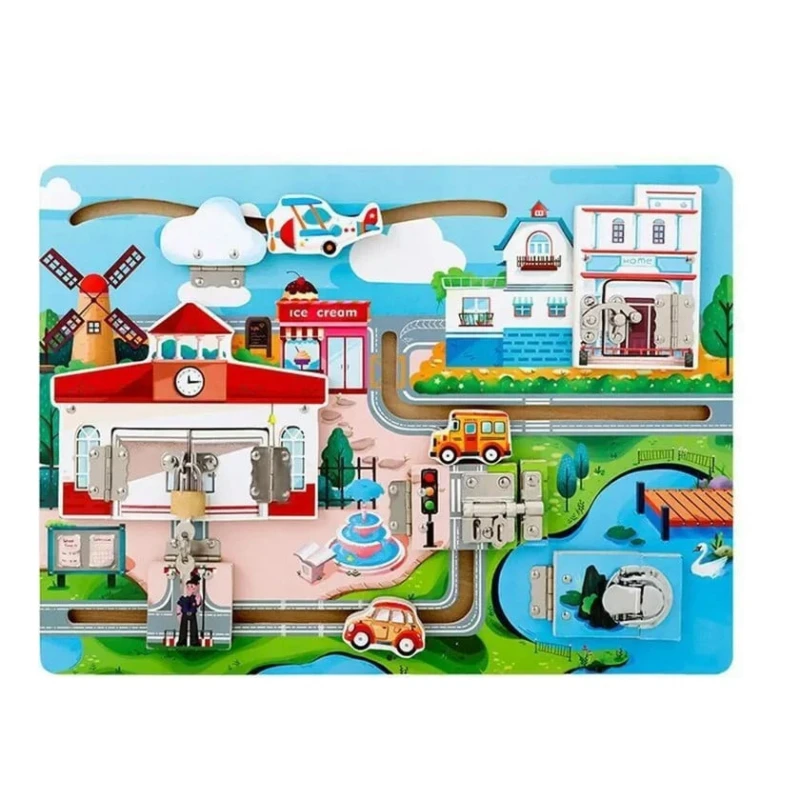 Бизиборд City Life TNWX-7499, 29.5x1x39 см Бизиборд City Life TNWX-7499, 29.5x1x39 см